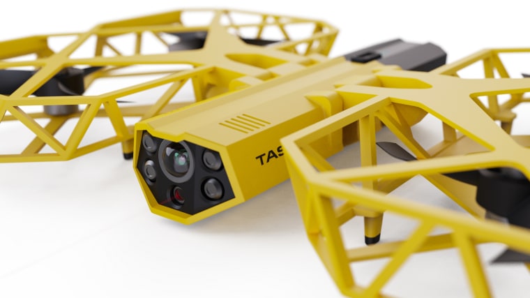 A rendering of Axon's taser drone.