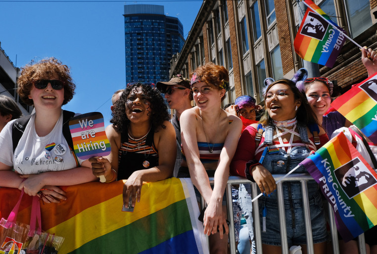 Image: The 45th annual Seattle Pride Parade on June, 30, 2019.