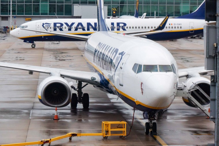Ryanair Boeing 737 Aircraft At London Stansted Airport