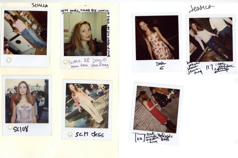 Polaroids from costume fittings.