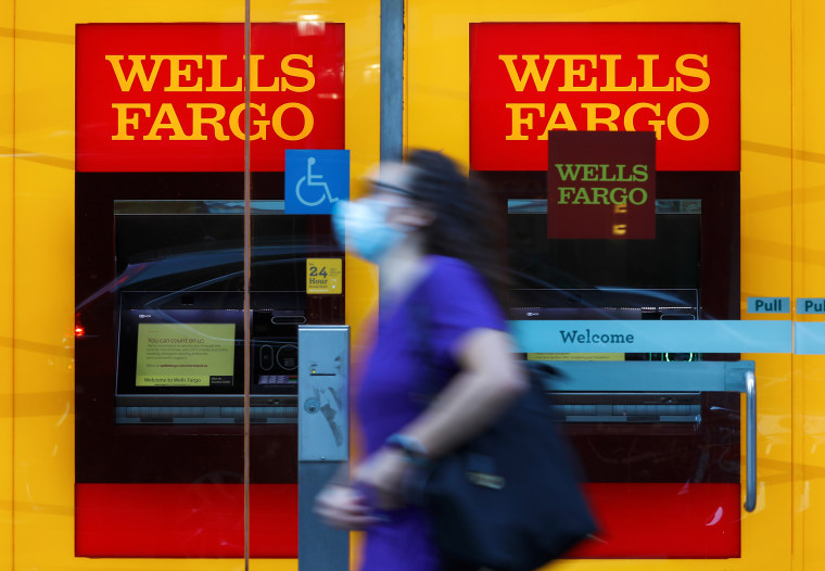 Image: A Wells Fargo & Co. bank branch in New York, on July 9, 2020.