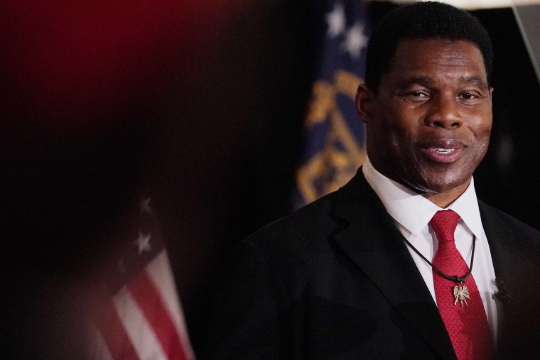 Senate candidate Herschel Walker speaks to supporters during an election night watch party on May 24 in Atlanta, Ga.
