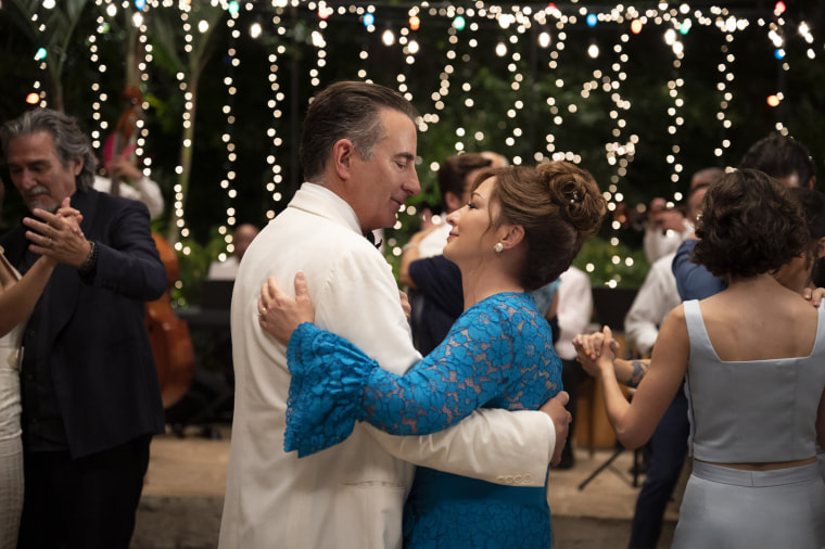 Andy García as Billy and Gloria Estefan as Ingrid in "Father of the Bride."