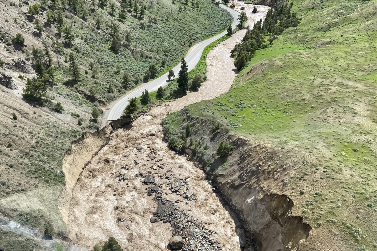 The condition of the north entrance road between Gardiner, Mont., and Mammoth Hot Springs.