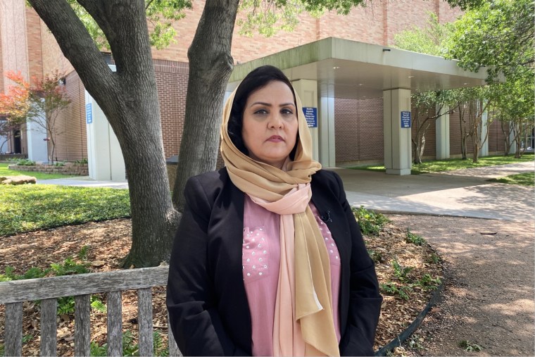 Roshan Mashal at the University of Texas at Arlington, where she recently began a fellowship in the school's Women's and Gender Studies program.
