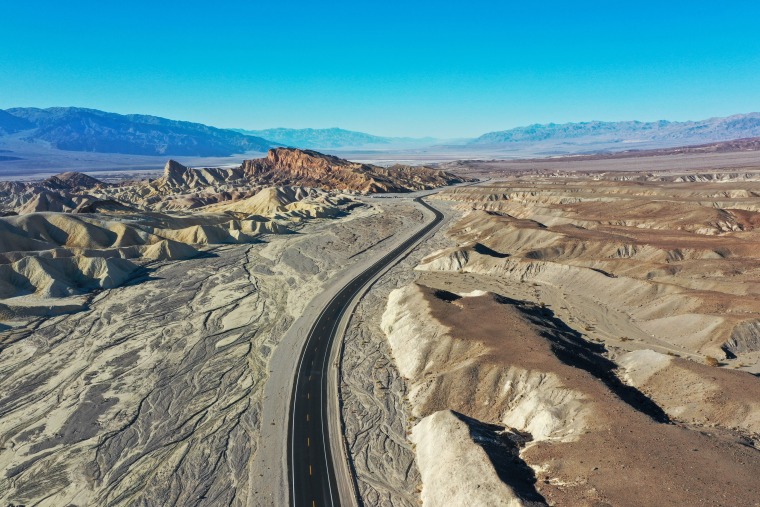 An iconic Death Valley vista Zabriskie Point