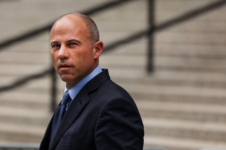 Michael Avenatti walks out of court on May 28, 2019, in New York.