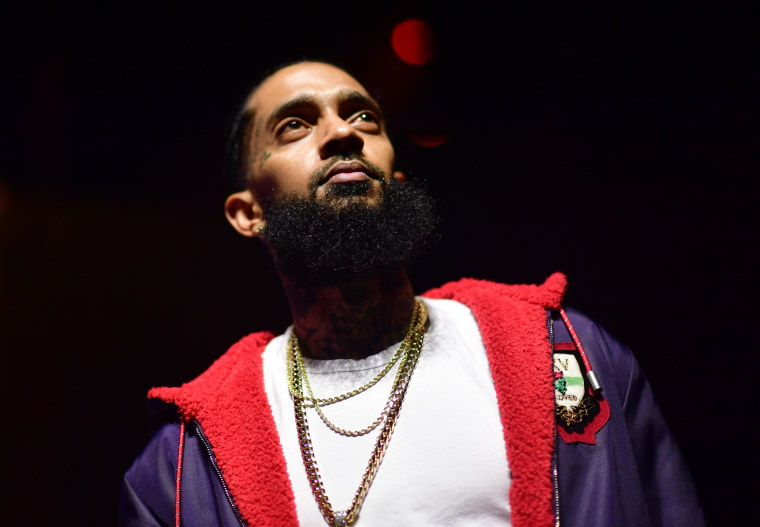Rapper Nipsey Hussle at A Craft Syndicate Music Collaboration Unveiling Event at Opera Atlanta on Dec. 10, 2018.