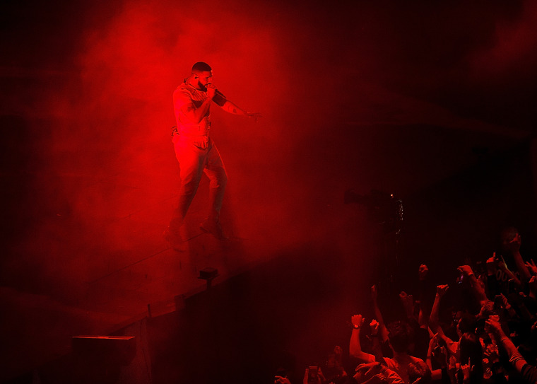 Image: Rapper Drake performs in Vancouver, Canada, on  on Nov. 3, 2018.