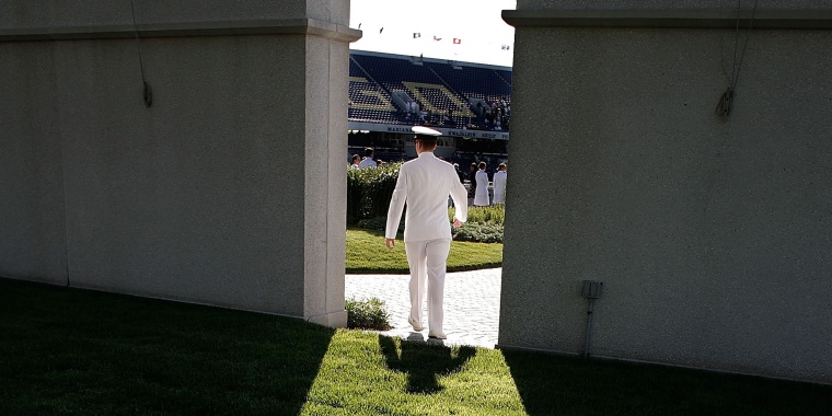 Image: US Naval Academy Midshipmen Graduate In Annapolis