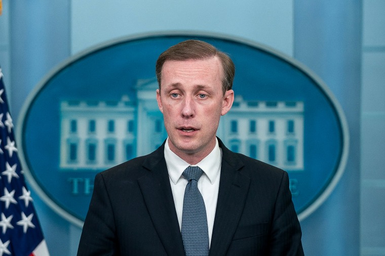National Security Advisor Jake Sullivan speaks in the James S. Brady Briefing Room of the White House on May 18, 2022.