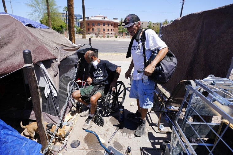 Image: Phoenix homeless, extreme heat