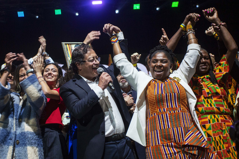 Celebration Of Gustavo Petro's Victory In The Colombian Elections