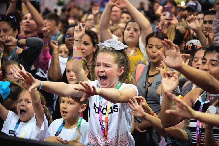Image: Fans cheer at VidCon at the Anaheim Convention Center in Calif., in 2017.