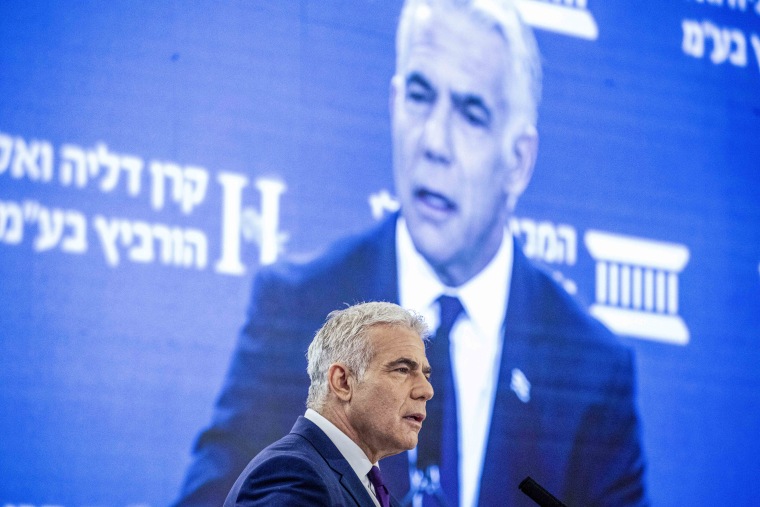 Israeli Foreign Affairs Minister Yair Lapid will become interim prime minister. 