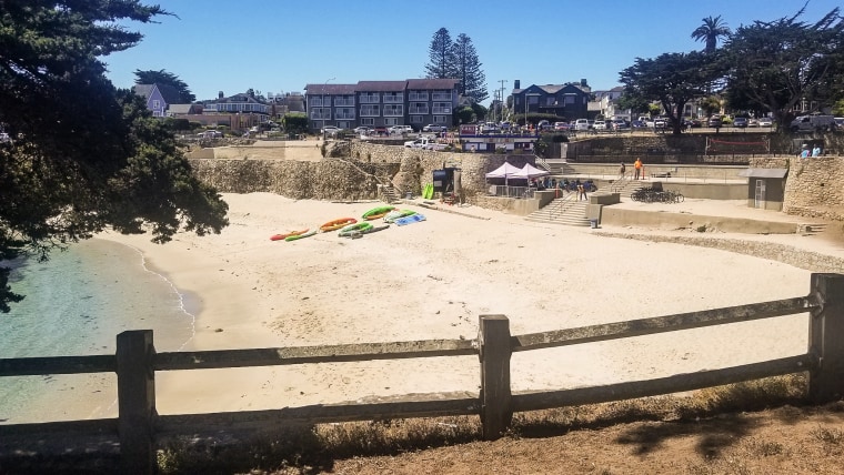 A person was attacked by a shark near Lovers Point Beach, Calif., on June 22, 2022, police say.