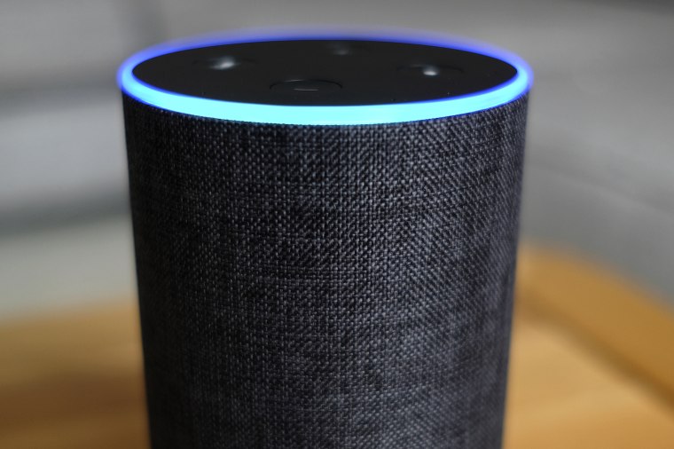 An Amazon Alexa speaker.