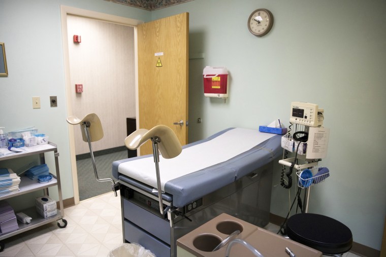 An examination room at Whole Woman's Health of Peoria