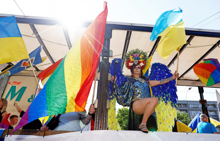 Participants of Kievpride and Warsaw Equality Parade