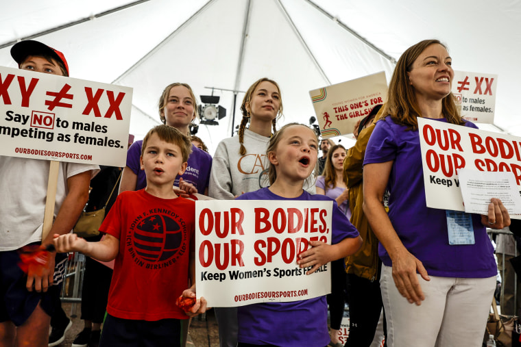 Image: Female Athletes And Allies Rally In Washington DC On 50th Anniversary Of Title IX
