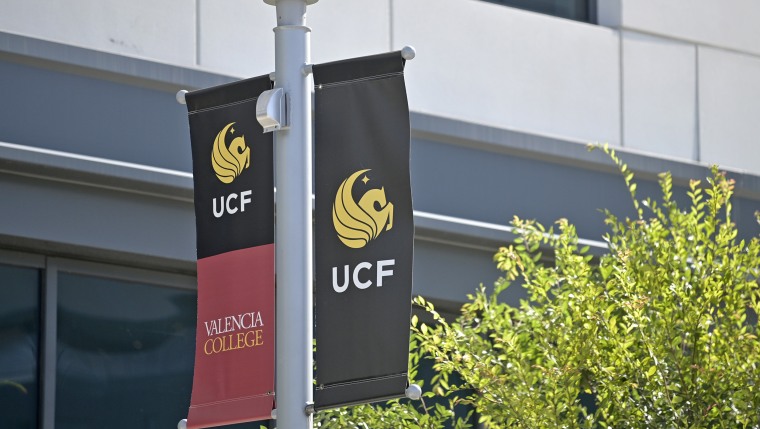 Banners for UCF and Valencia College