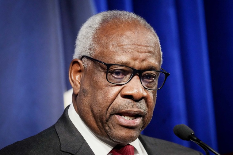 Justice Thomas Attends Forum On His 30 Year Supreme Court Legacy