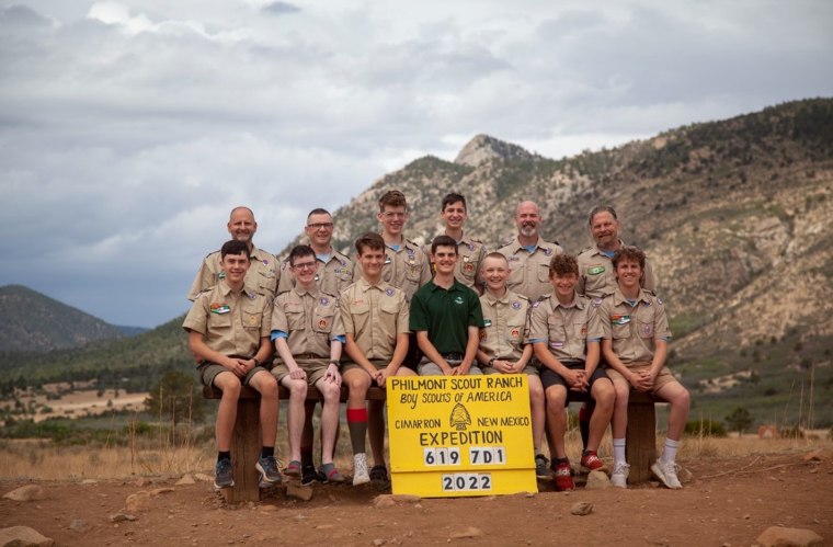 Troop 12 provided first aid and comfort to passengers on the train.