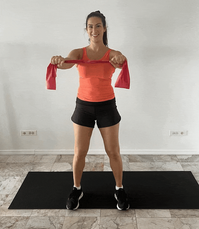 Resistance band pull-apart