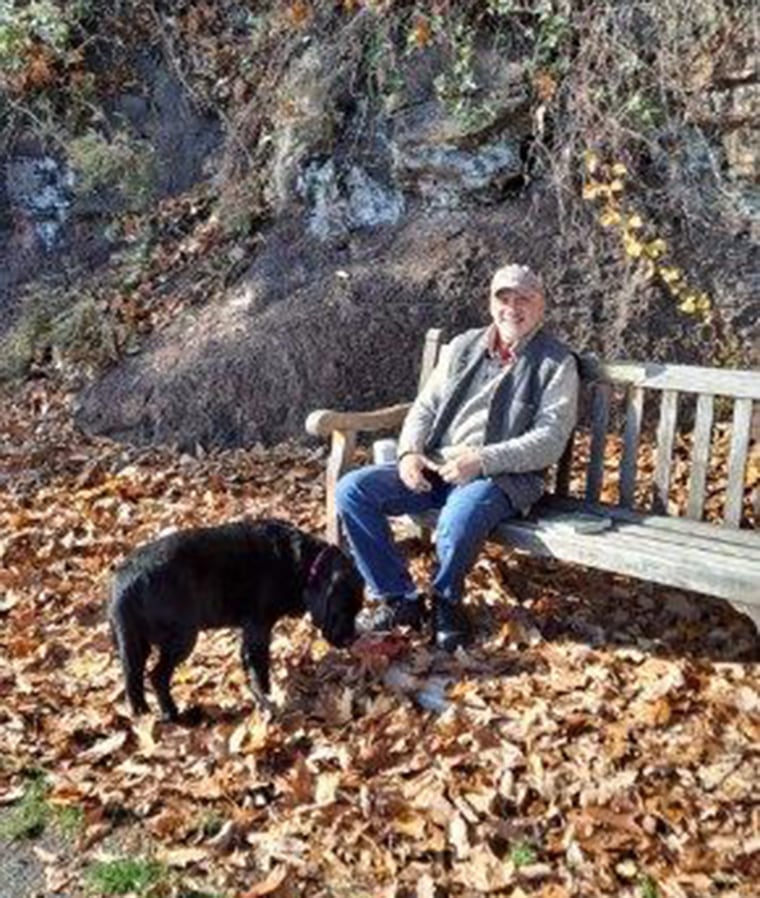 Recovery has taken longer than Richard Bernstein expected but he's back to walking his dog.