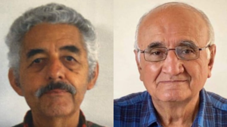 Javier Campos Morales (izq.) y Joaquín César Mora Salazar, sacerdotes jesuitas asesinados en Chihuahua, México, el 21 de junio de 2022.