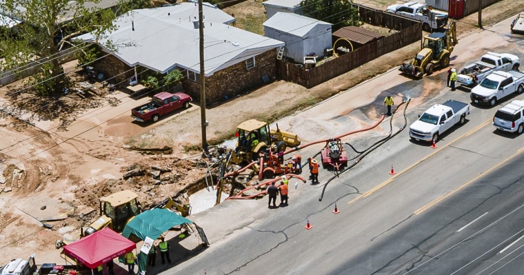 City of Odessa Water Distribution crews