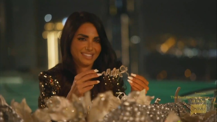 RHODubai Premiere - Dr. Sara Al Madani at Ali's dinner during the season one premiere.