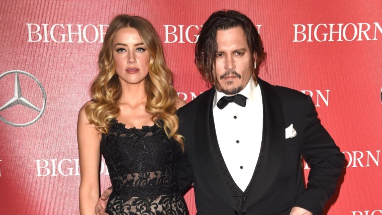 Amber Heard y Johnny Depp en la Palm Springs International Film Festival Awards Gala 2016.
