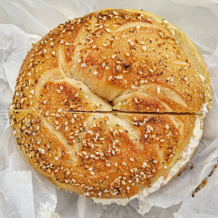 Varley's favorite bagel in New York from P&C Bagels.