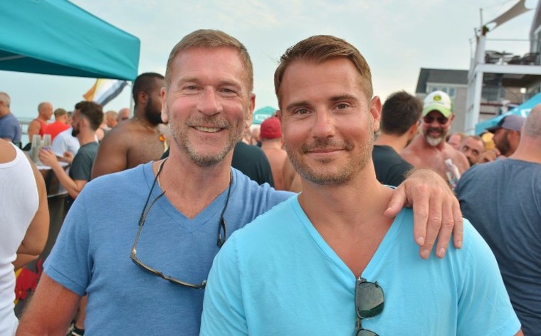 Brad Schaeffer with his partner, Sean.