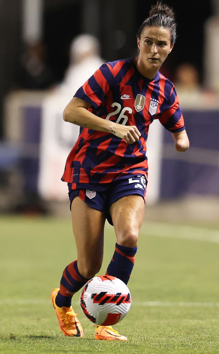 Carson Pickett controls the ball during the United States' match against Colombia.