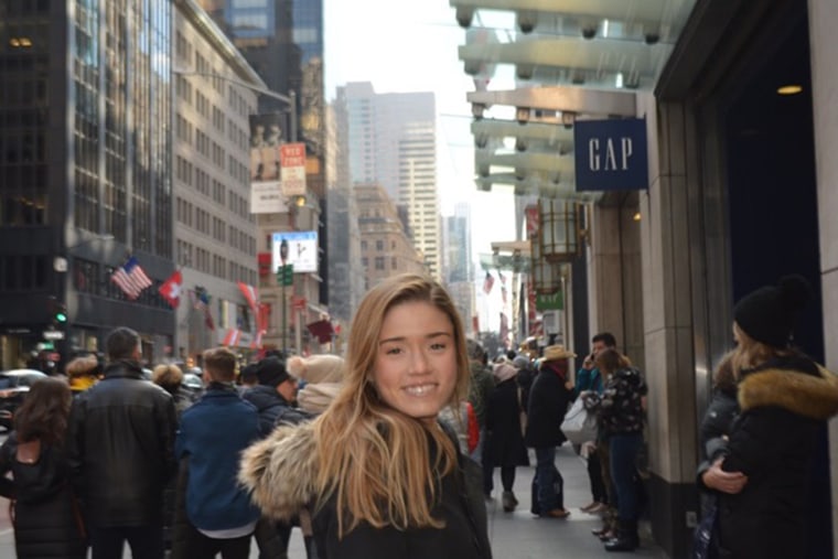 Maddie visited New York City while in college.