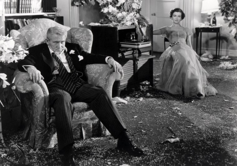 Spencer Tracy and Joan Bennett in "Father of the Bride" (1950).