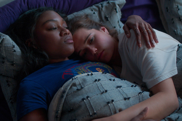 Imani Lewis as Calliope Burns and Sarah Catherine Hook as Juliette Fairmont in episode six of "First Kill."