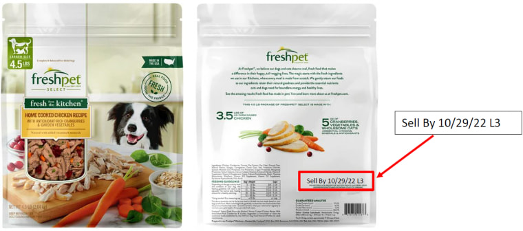 Bags of this Freshpet dog food sold in 12 states and Puerto Rico have been recalled due to possible salmonella contamination.