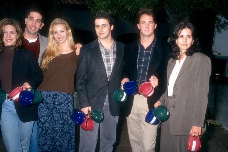 The "Friends" cast circa 1995. 