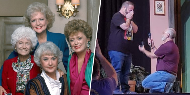 David Price proposed to Anthony Riccadonna at Golden Con, a fan convention celebrating "The Golden Girls," on April 23.