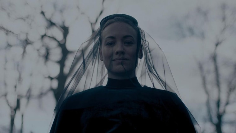 The first look of Season 5 includes Serena Waterford, played by Yvonne Strahovski, in what appears to be mourning attire.