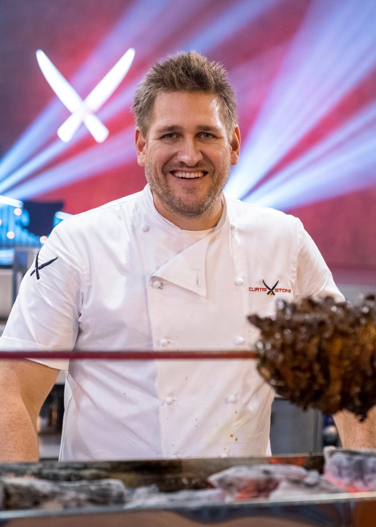 Curtis Stone in episode 101 of "Iron Chef: Quest for an Iron Legend."