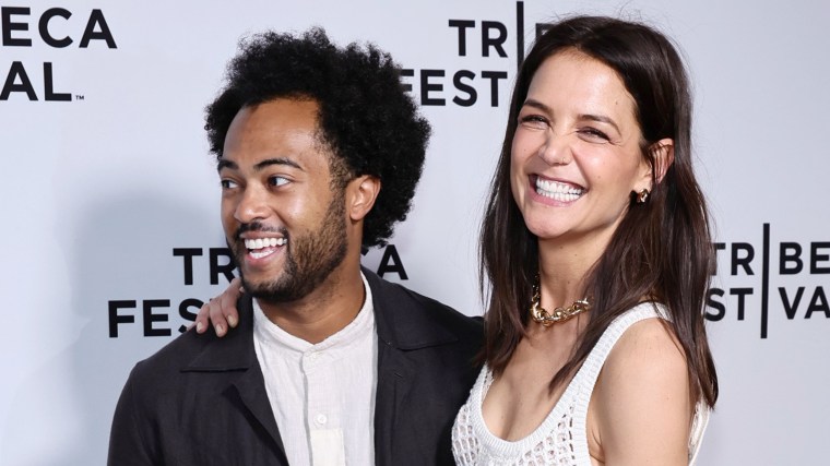 Katie Holmes and Bobby Wooten Attend Premiere of Her New Movie 'Alone