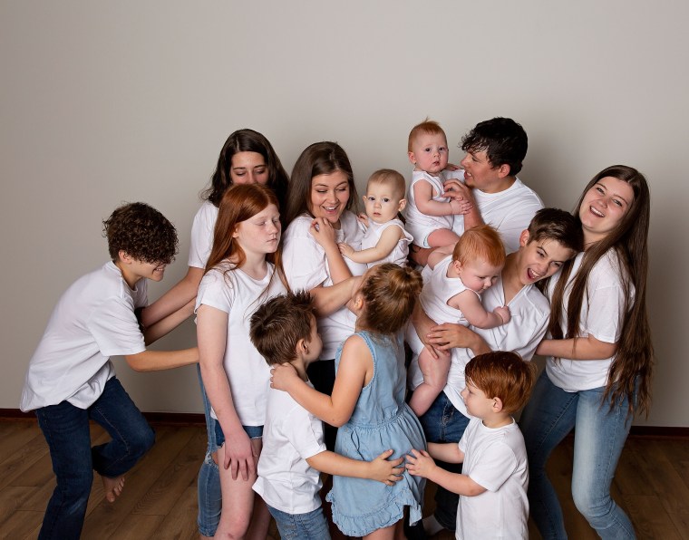 Britni dijo a TODAY Parents que su casa "nunca está en silencio".