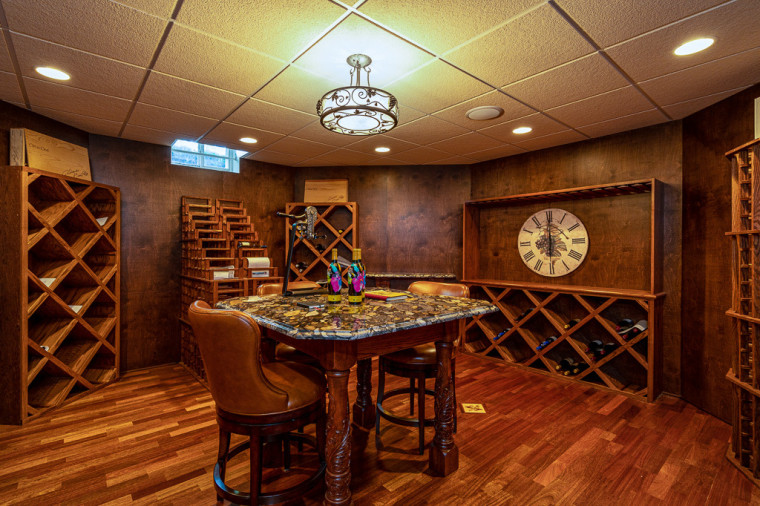 Never run dry with this huge wine cellar.