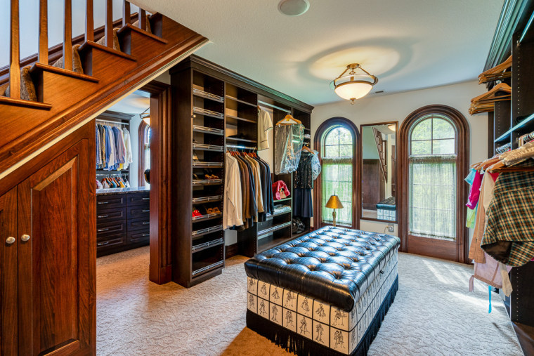 The closets are fit for royalty.