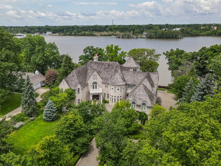 The house is an unexpectedly magnificent estate on the banks of the Maumee River.