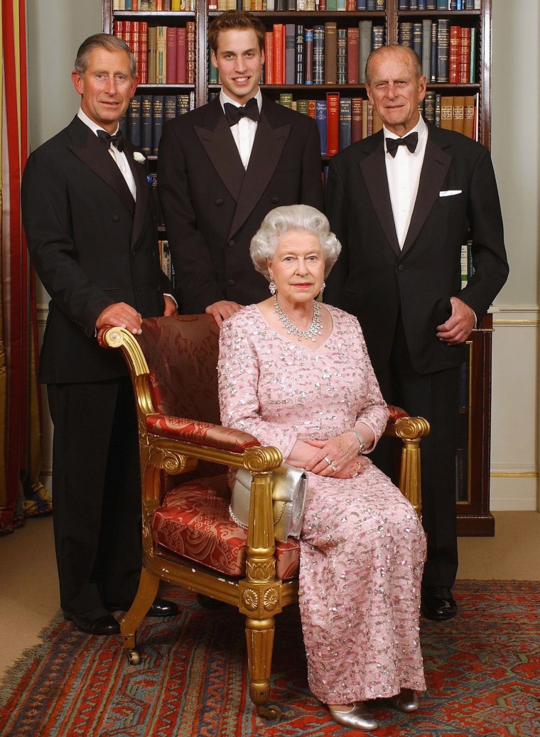 Three generations of the British Royal family.
